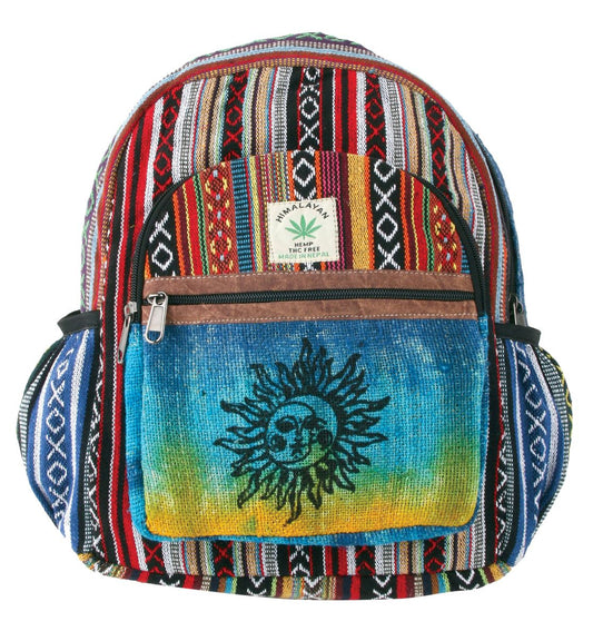 Tie Dye Hemp Medium Sunburst Back Pack