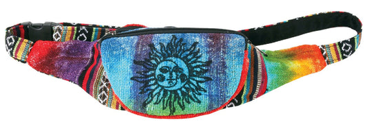 Tie Dye Hemp Sunburst Fanny Pack