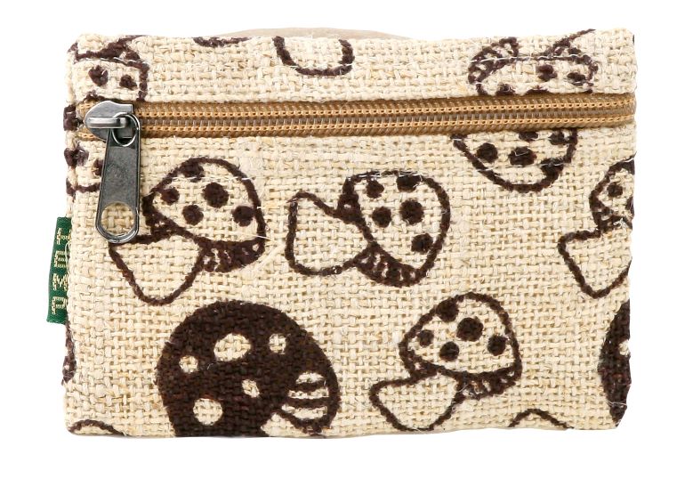 Hemp Mushroom Coin Purse